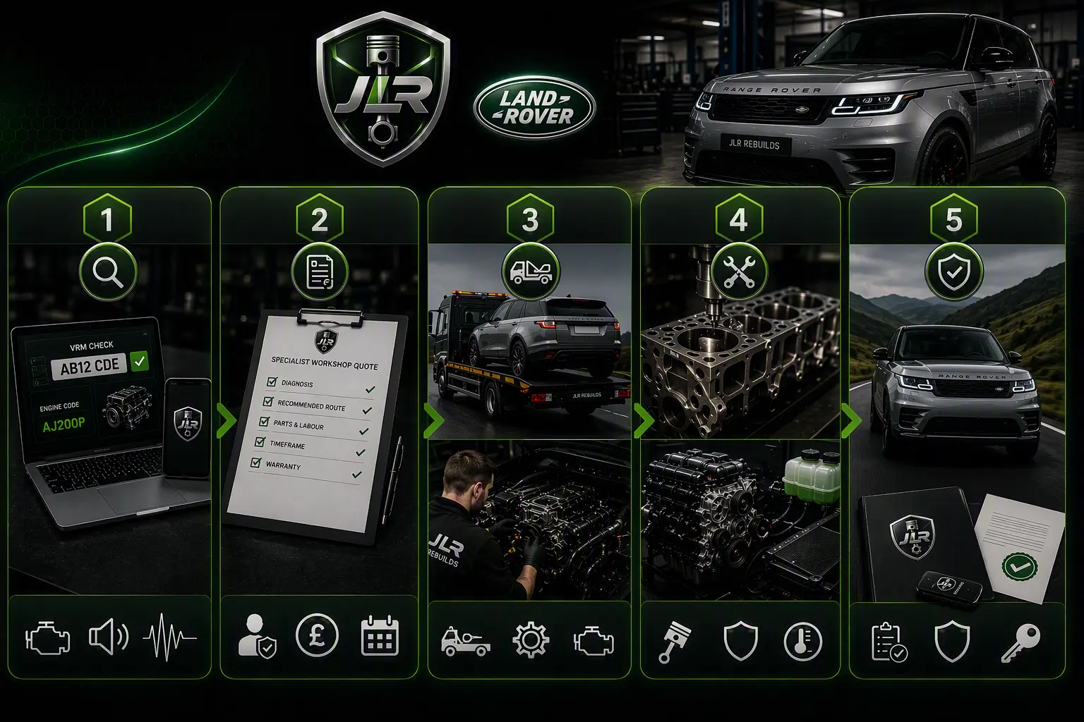 How the JLR Engine Matching Process Works, Step by Step