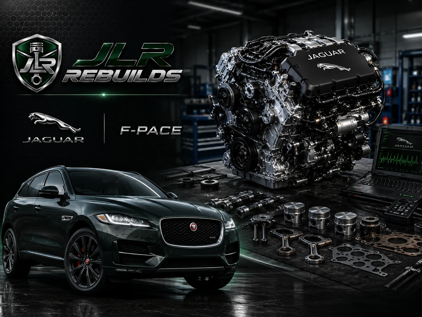 Comprehensive Jaguar F-PACE engine rebuild engineering solutions