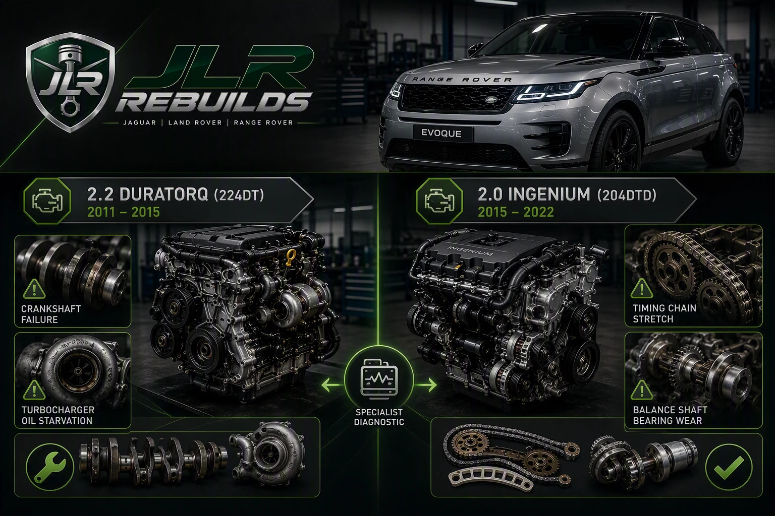 The Evoque Engine Problems That Matter — and How They're Fixed