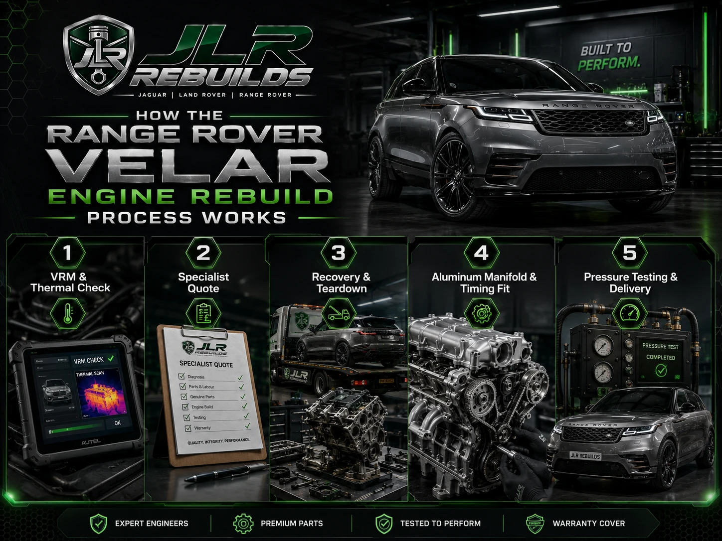 How the Velar Engine Rebuild Process Works